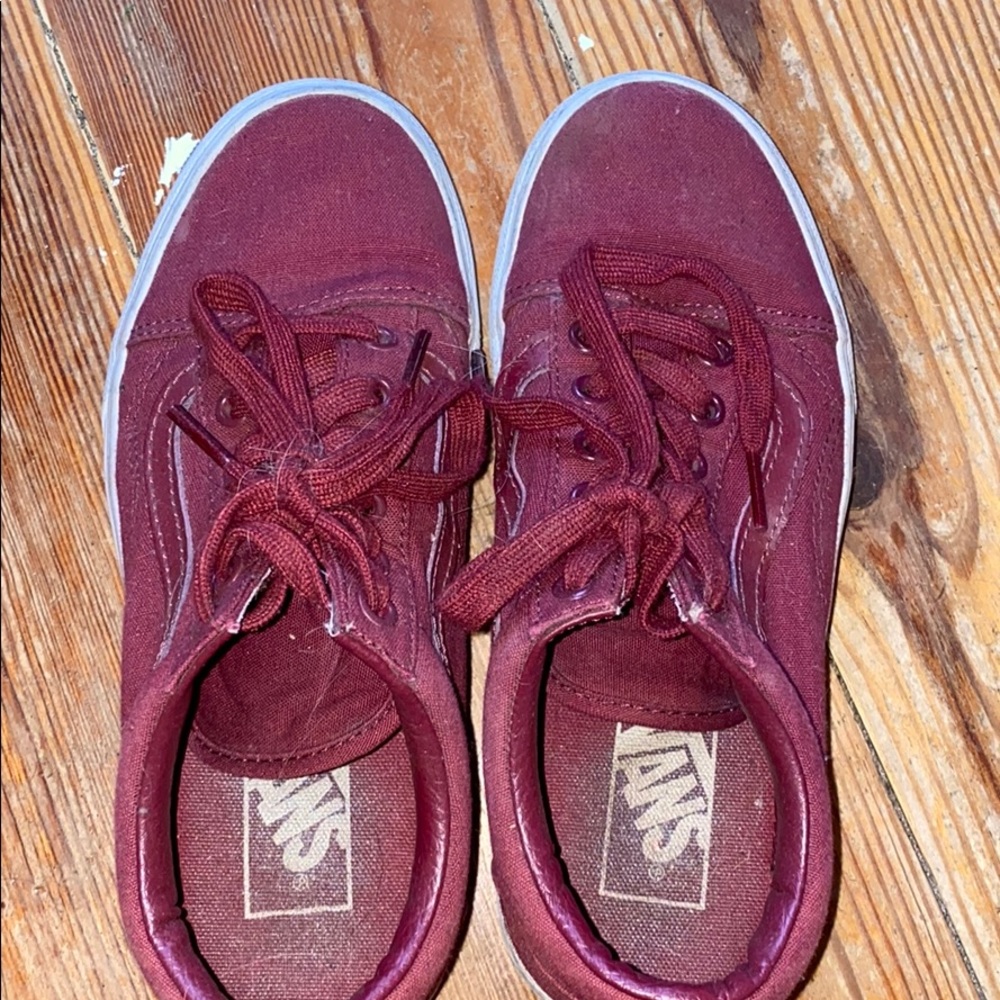 Maroon vans